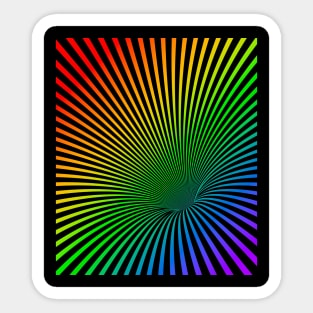 Rainbow Vortex Sticker